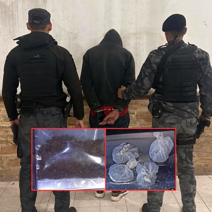 Intentó huir al ver a la Policía y descartó droga en la vía pública